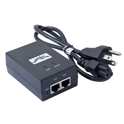 Adaptador de Power Over Ethernet (PoE) para Equipos UBIQUITI de 24 Vcd