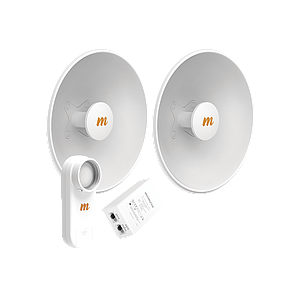 Kit de 2 radios C5X con antenas N5-X25-2PACK (25 dBi), rango de frecuencia extendida (4.9 a 6.4 GHz), incluye inyector POE