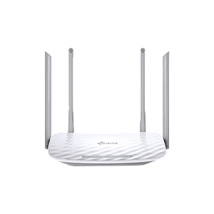 Router Inalámbrico doble banda AC, 2.4 GHz y 5 GHz Hasta 1200 Mbps, 4 antenas externas omnidireccional, 4 Puertos LAN 10/100 Mbp